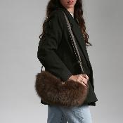 Porté de travers effet fourrure tendance - PELLETTI Beige