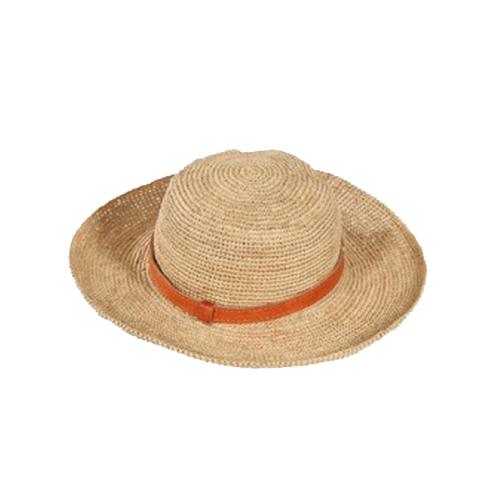 Chapeau bord long raphia - Indoa Thé
