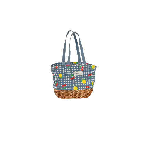 Panier isotherme vichy fruit tendance - VICHYFRUIT Bleu Jean