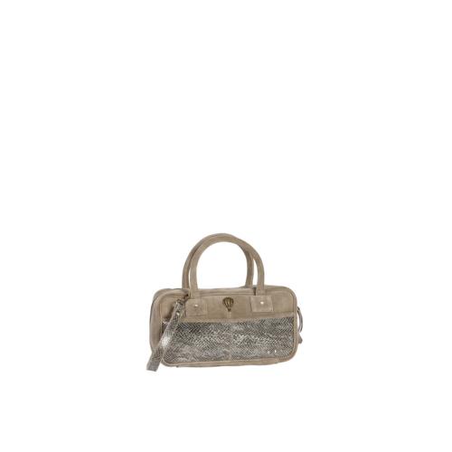 sac forme valisette tendance poche effet serpent irisé - REPTILETTE Gris