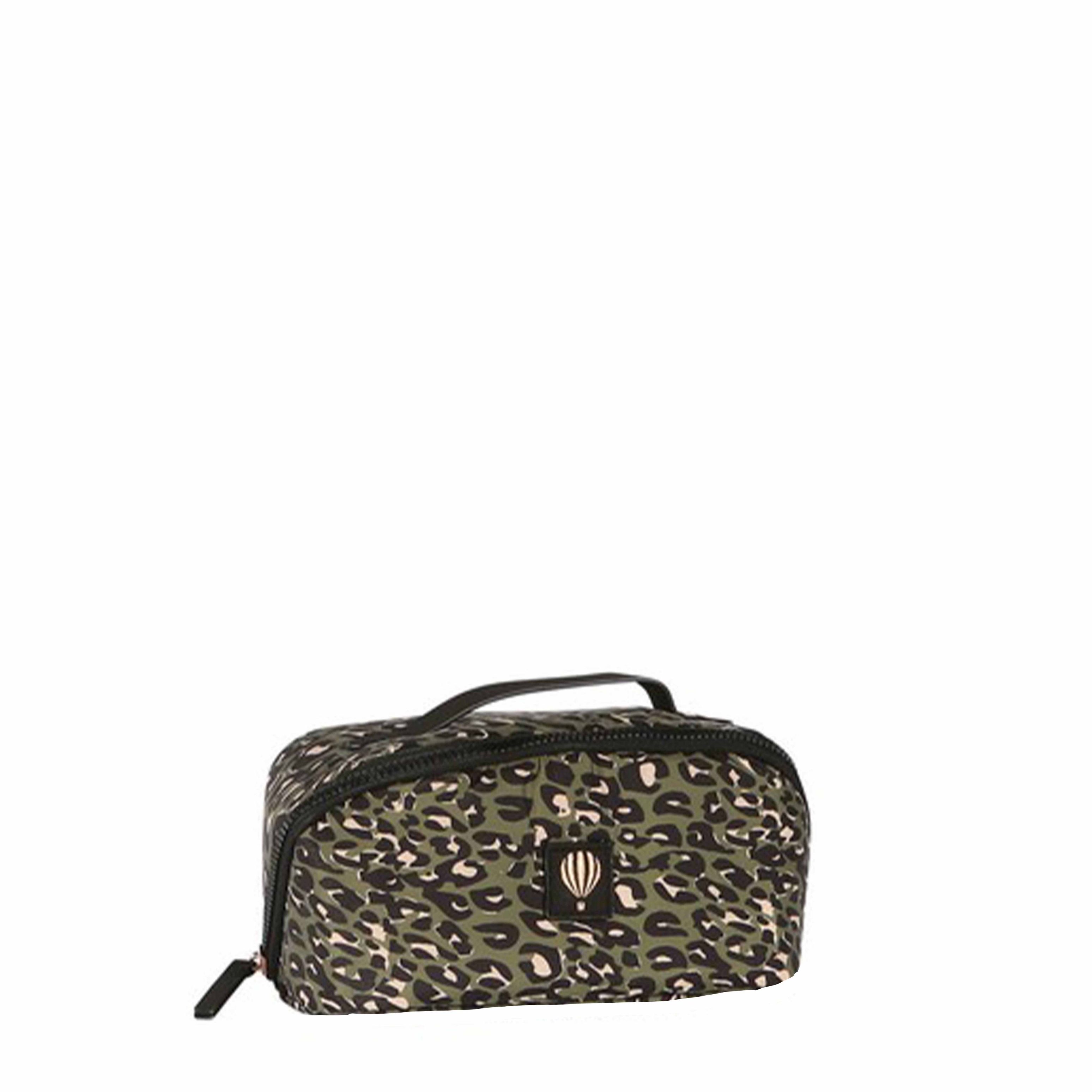 Trousse de toilette tendance léopard - FAUVETTE Kaki
