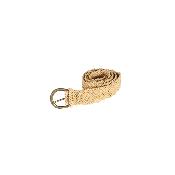 Ceinture en raphia point macramé - CINTOA MACRAME  Ecru