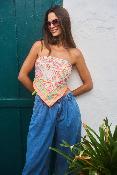 Foulard tendance imprimé à thème - FOULARD Ibiza