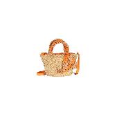 Petit panier tendance à poignées bandana – COWGIRL Orange
