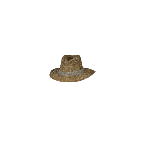 Chapeau tendance ajustable en jonc de mer - FEDORA Gris