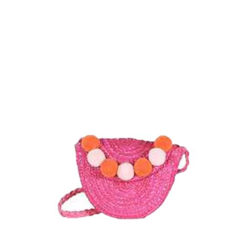 Porté travers enfant avec pompon - TROTTINE Fuschia