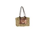 Panier en roseaux avec pochon amovible - MONACO Camel