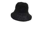 Chapeau raphia Bob Noir - l'Atelier du Crochet