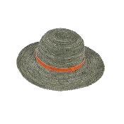 Chapeau bord long raphia - Indoa Gris