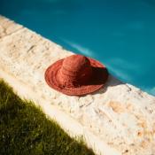 Chapeau raphia en crochet ajouré bord long - TULOSIA The