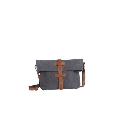 Sac porté travers mixte détail cuir - SAM Bleu Jean