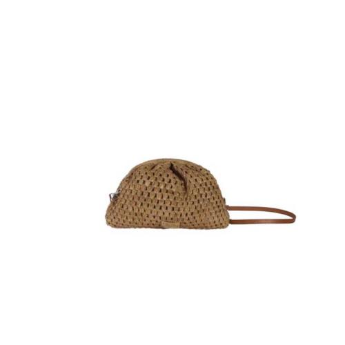 Sac porté travers Clip bag en raphia crocheté - BOURSANOA The