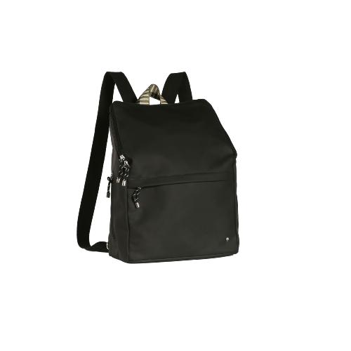 Sac à dos homme caoutchouc tendance avec compartiment ordinateur - HERVE Noir