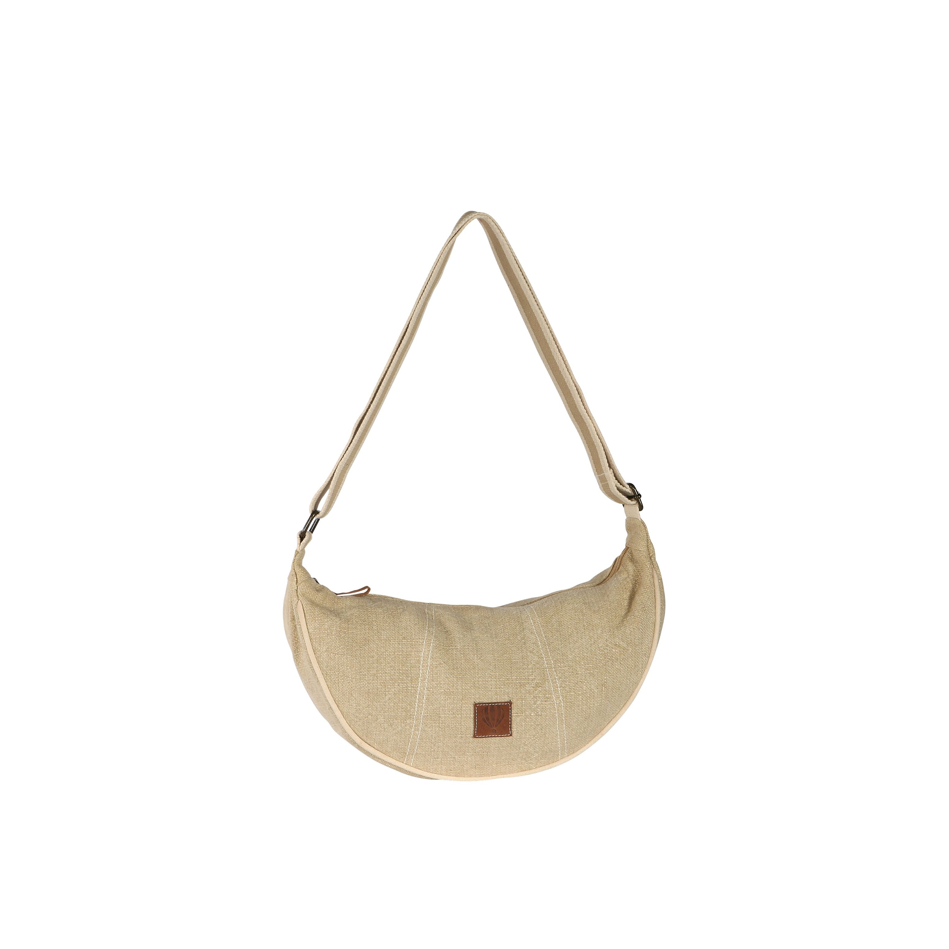 Banane tendance en jute anse rayée - OASIS Beige