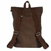 Sac à dos homme tendance effet caoutchouc - CONQUISTADOR Anthracite