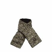 Echarpe tendance léopard doublé polaire - FAUVE Kaki