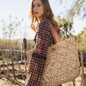 Trés grand cabas XXL crochet - FATOA Moutarde