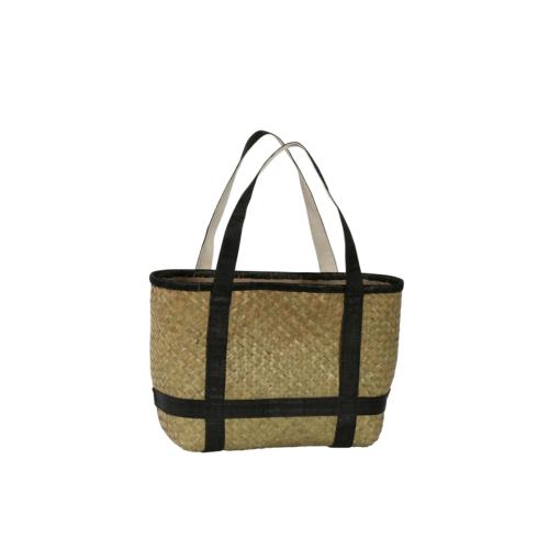 Panier porte-chapeau avec bandes colorées contrastées - CAPELIER Noir