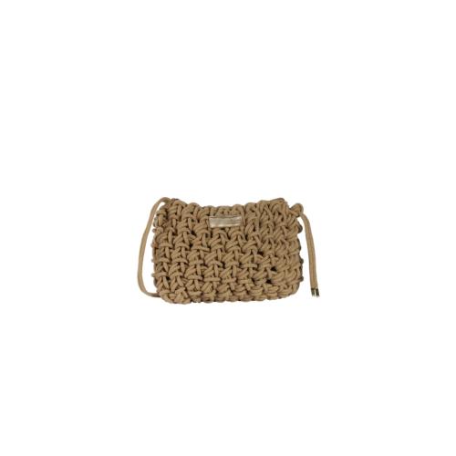 Sac cabas irisé tendance en corde avec pochon amovible  - CABALUX Beige
