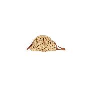 Sac porté travers Clip bag en raphia crocheté - BOURSANOA Ecru