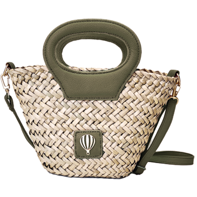 cross-body mini basket-Panisphere-corail