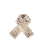 Echarpe doublé polaire effet fourrure tendance - COPELLI Ecru