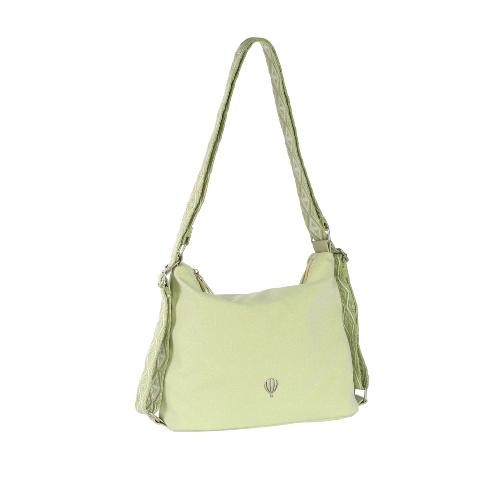 Sac transformable porté épaule/ Sac à dos irisé Menthe givrée