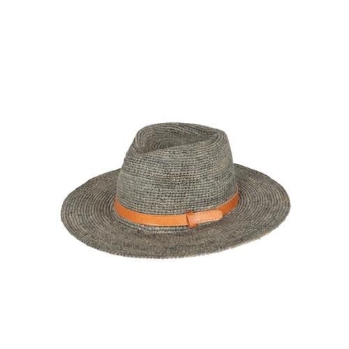 Chapeau Raphia bords longs - Westoa Gris - l'Atelier du Crochet
