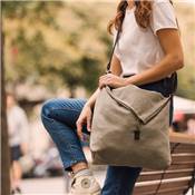 Grand sac porté travers tendance mixte - AXEL Noir