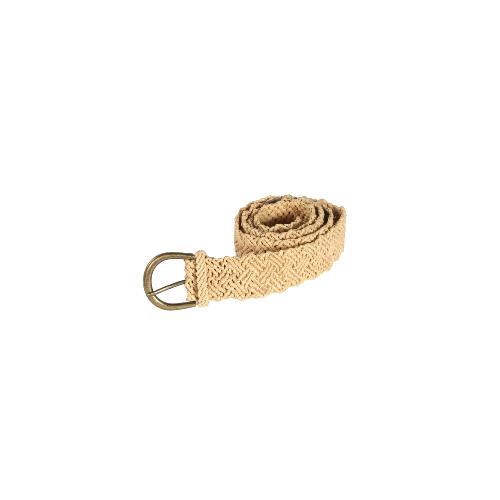 Ceinture en raphia point macramé - CINTOA MACRAME  Ecru