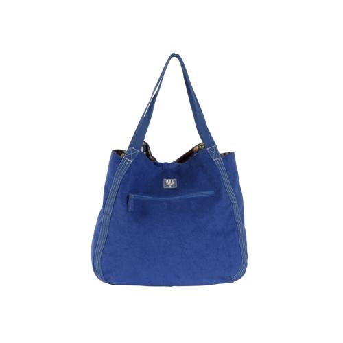 Sac de plage en éponge doublure fantaisie tendance - PATTY  Bleu