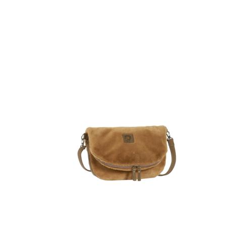 sac porté travers rabat fausse fourrure tendance - CALIDOU  Kaki