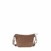 Sac velour cotelé avec 2 anses interchangeables tendance - DUVICA Beige