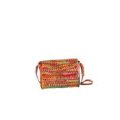 Porté travers crochet multico rabat raphia - PETISOA Multico