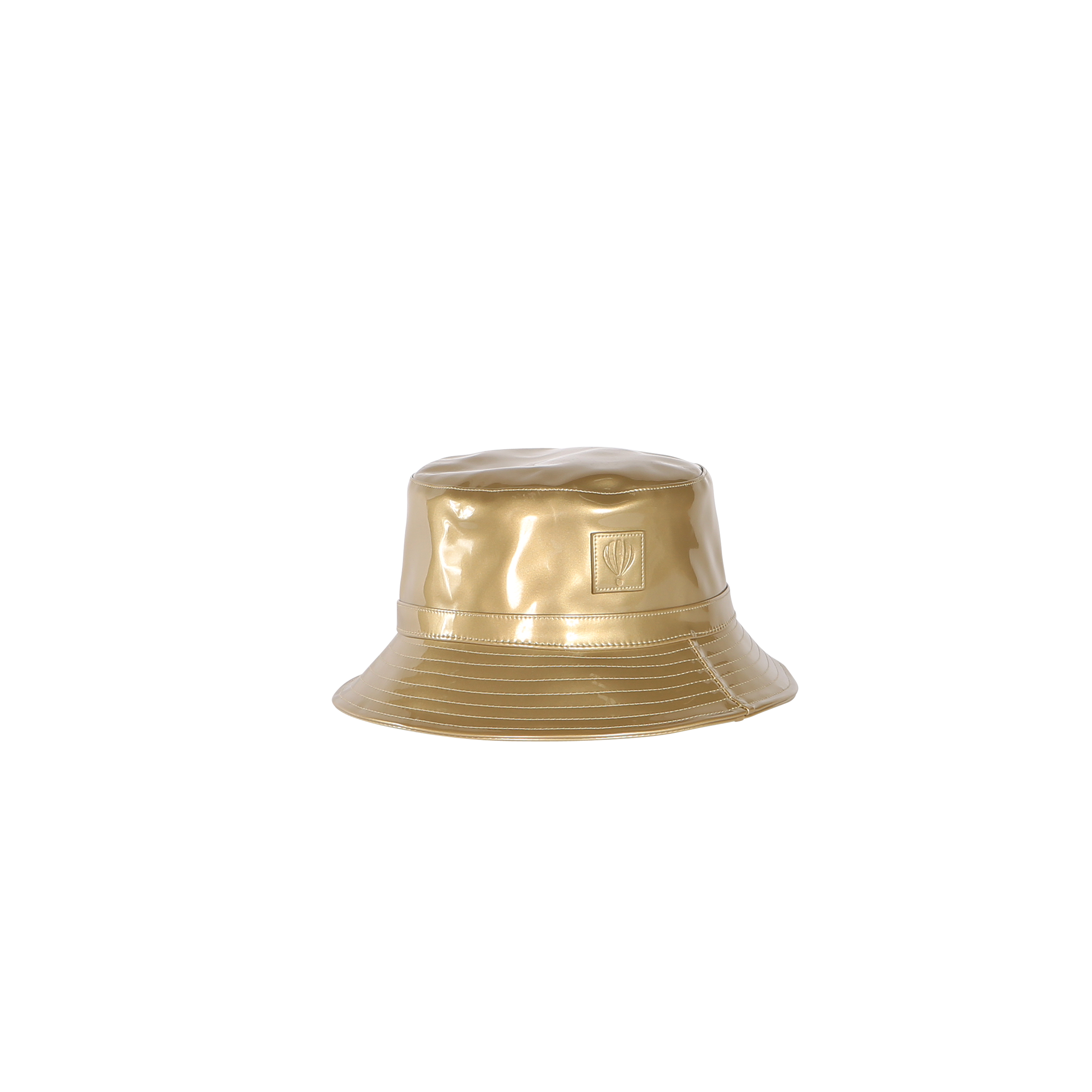 Trendy adjustable glossy material bucket hat - GLOSS