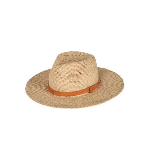 Chapeau Raphia bords longs - Westoa Ecru - l'Atelier du Crochet