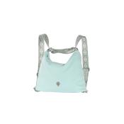 Sac transformable porté épaule/ Sac à dos irisé Bleu