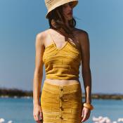 Chapeau bob tendance en raphia ajouré - BOBOA Noir