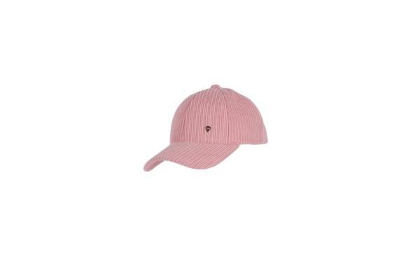 Casquette velour cotelé tendance octobre rose - CASKIROSE Rose pâle