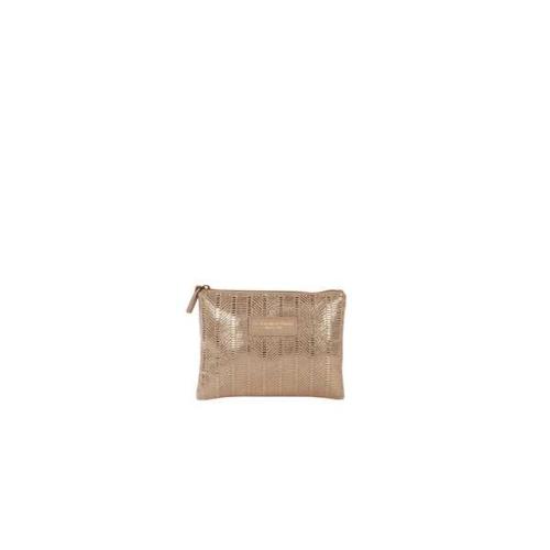 Pochette tendance brillante motif ethnique - SHERATON Beige