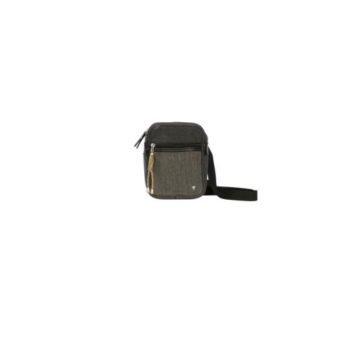 Sacoche porté travers homme tendance avec corde fantaisie - DOMI ANTHRACITE