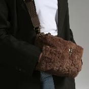 Sac manchon moumoute tendance - LAMANI  Kaki
