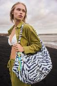 Grand sac 48H week-end imprimé zebre - MAXIZEBRA