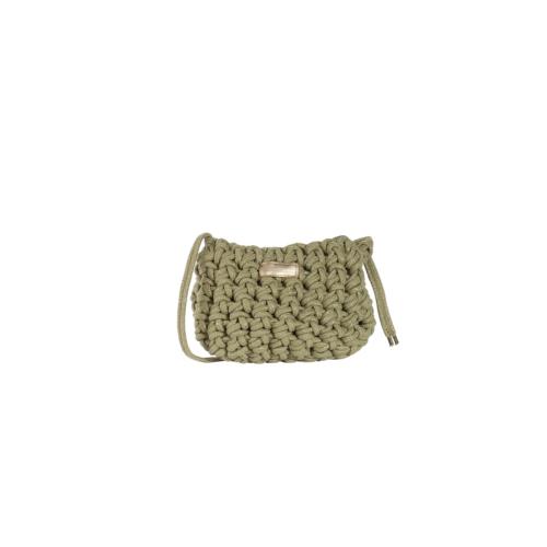 Sac cabas irisé tendance en corde avec pochon amovible  - CABALUX Sauge